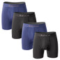 4 Pack Breathable Men's Boxershorts with Opening - Plus Size - ShopHub