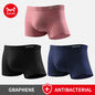 MiiOW Men's Antibacterial Boxer Briefs - 3Pcs Cotton Underwear with Graphene Technology - ShopHub