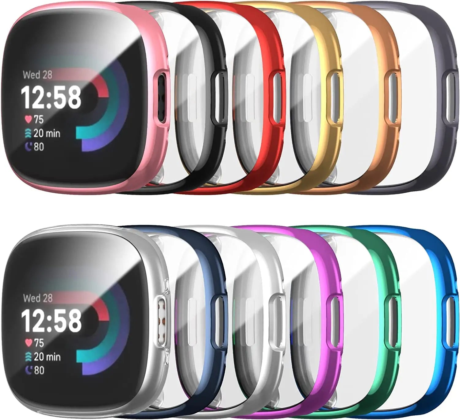 Protective Case - Fitbit Versa 4 Watch (9 colours available) Habicare