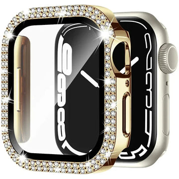 Habicare Sparkle protective case for Apple Watch Series 1-3 (38mm), TWS model, featuring a glittery, durable design.