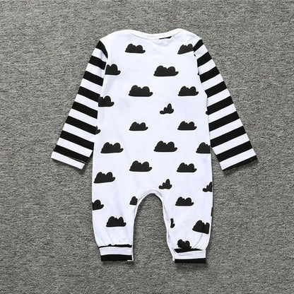 Kids Tales Stripe Parade Cotton-Blend Baby Romper