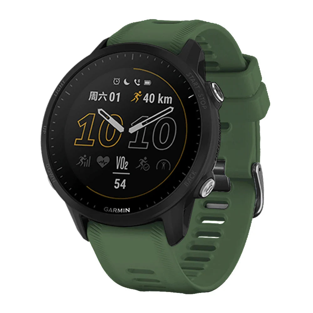 Sports Silicone Strap for the Garmin Forerunner Series - 22mm (10 different colours available) Habicare