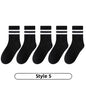 Cotton Sport Socks – 5 Pairs (Ages 3–13) (5 colours available) Habicare