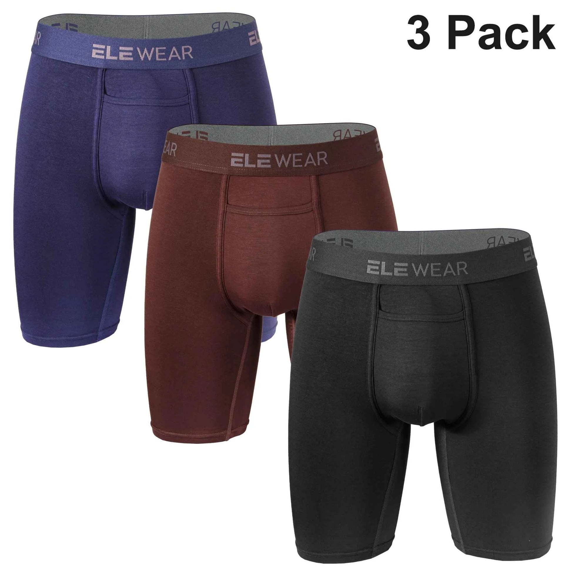 3 Pack Men's Breathable Modal Underwear - Comfortable Boxershorts