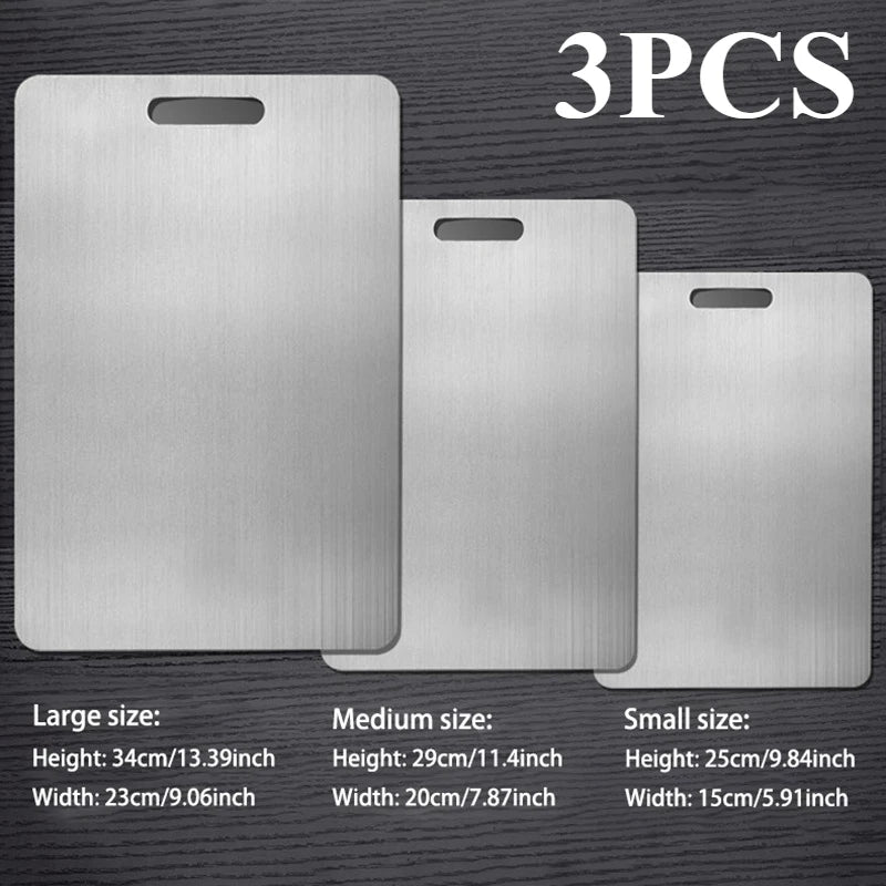 3PCS Stainless Steel Cutting Board - ShopHub