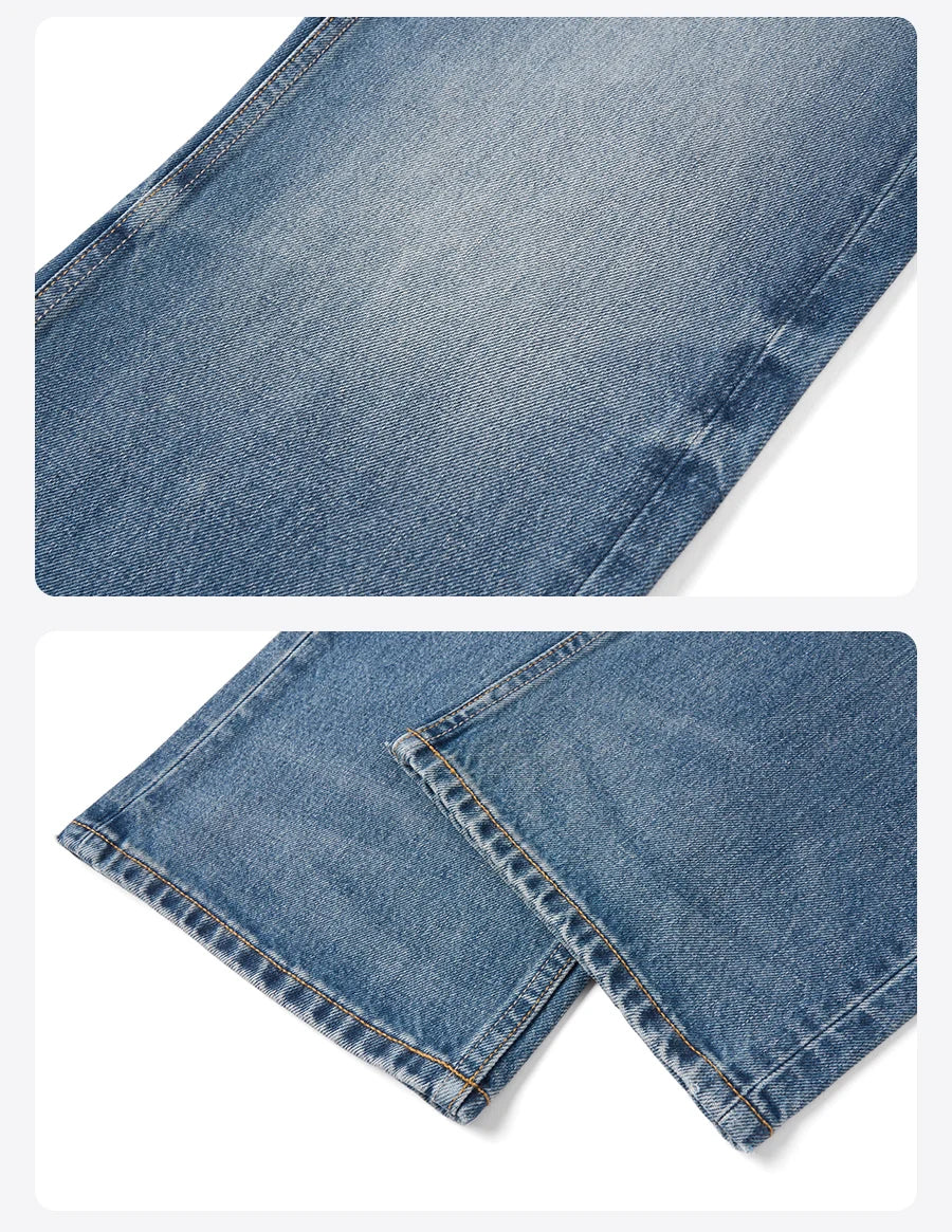 SIMWOOD Loose Relax 13.5oz Heavyweight Washed Vintage Jeans