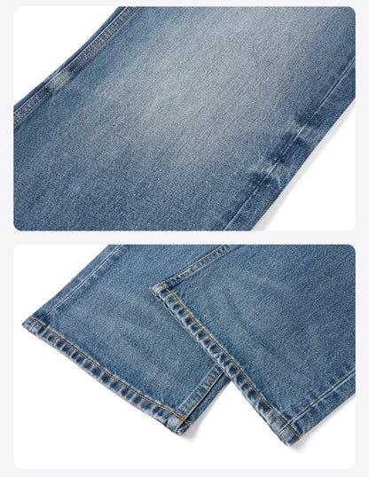 SIMWOOD Loose Relax 13.5oz Heavyweight Washed Vintage Jeans