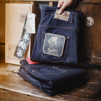 Maden Men's Vintage Selvedge Raw Denim Jeans