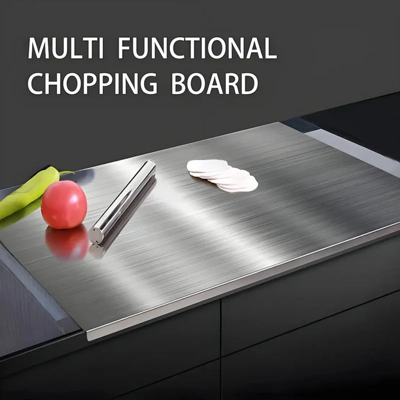 Large Foldable Stainless Steel Cutting Board - ShopHub
