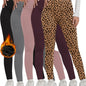 Women's Fleece-Lined Thermal Leggings – High-Waisted (5-Pack) Habicare