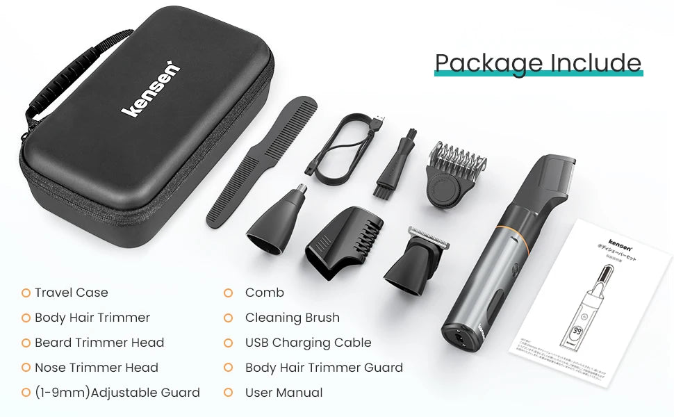 Kensen S16 Body Hair Shaver Kit