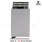 Rfid Smart Bank Credit Card Holder Wallet Metal Thin Slim Men Wallets Pop Up Minimalist Wallet Black Metal Bank Cardholder Case
