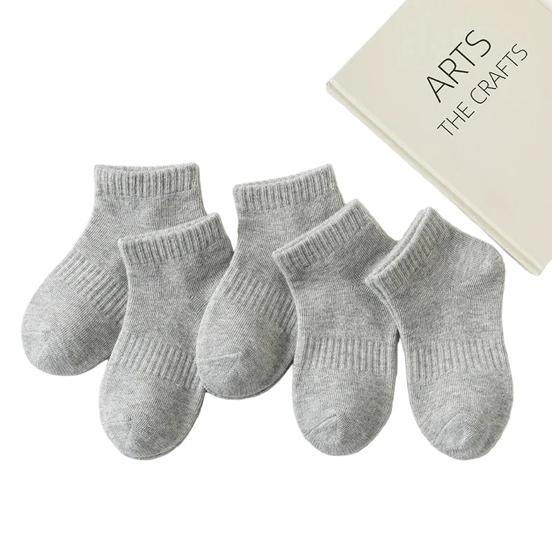 5 Pairs of Cotton Socks – For Boys & Girls (1–12 Years) Habicare