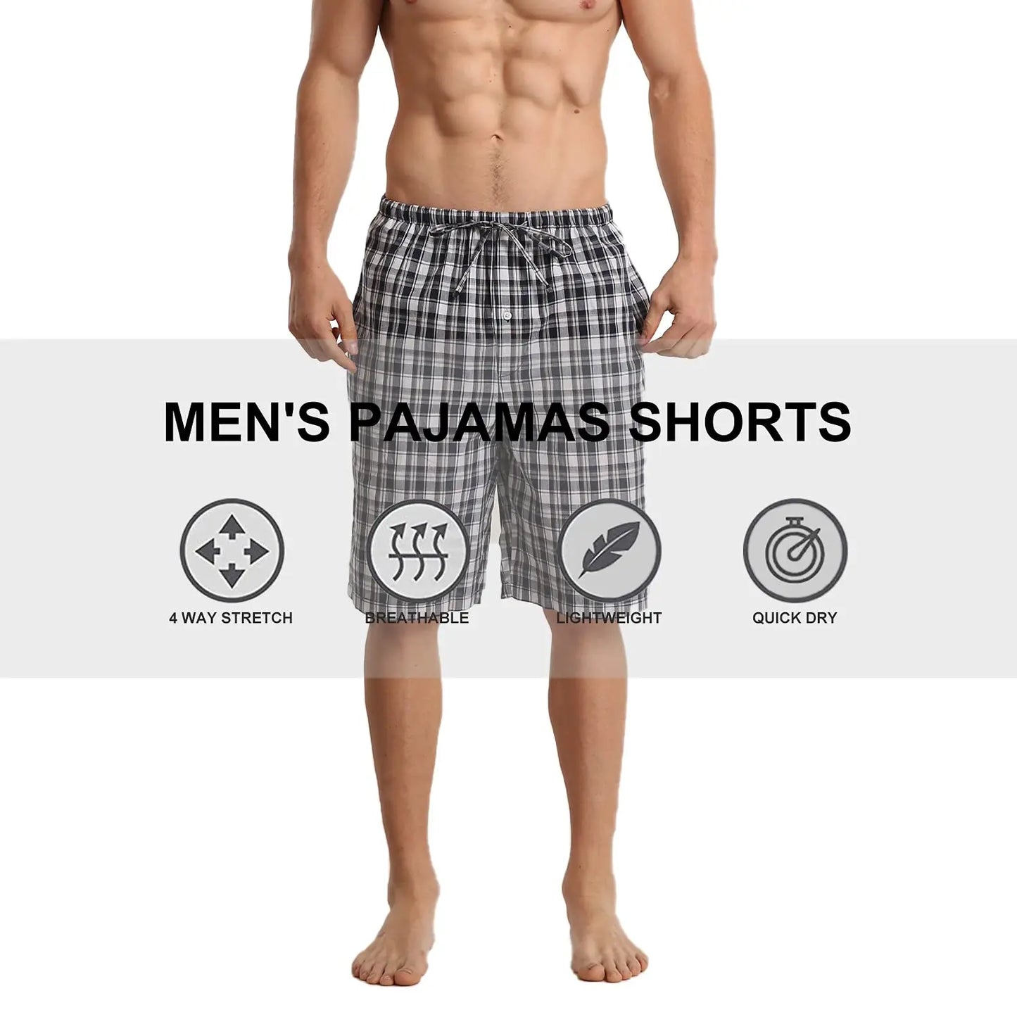 Comfortable & Soft Pajama Shorts for Men - Perfect Summer Sleepwear Set