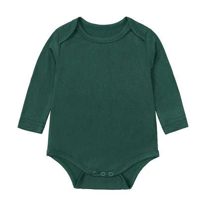 Kids Tales Little Calm Bamboo-Blend Long-Sleeve Baby Romper