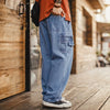 Maden Men's Vintage 10.5oz Washed Denim Jeans