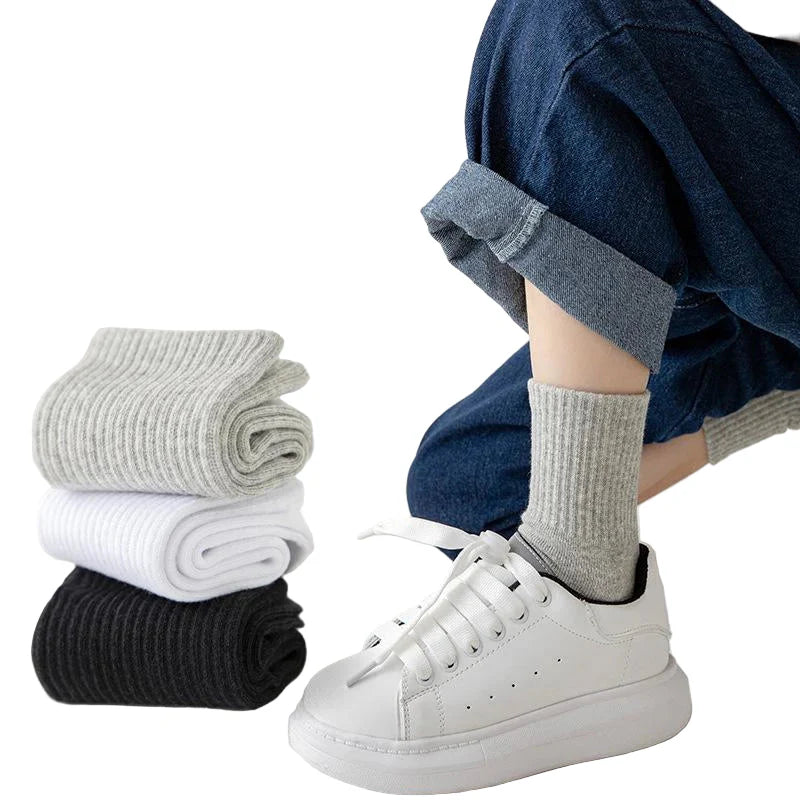 Cotton Sport Socks – 5 Pairs (Ages 3–13) (5 colours available) Habicare