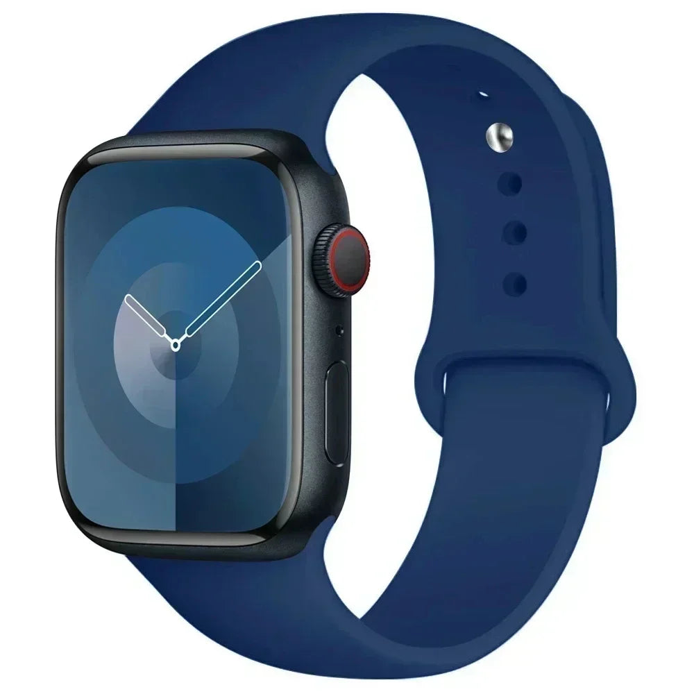 Silicone Sport Band for Apple Watch Series (42mm - 49mm)(available in 45 colours) Habicare