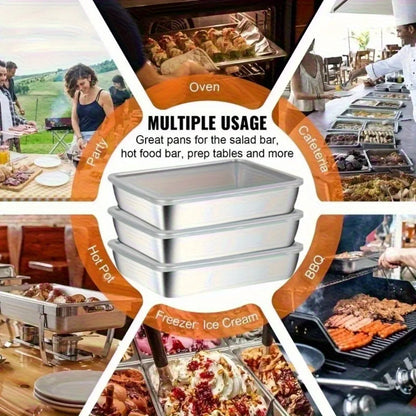 8-Piece Stainless Steel Food Containers - ShopHub