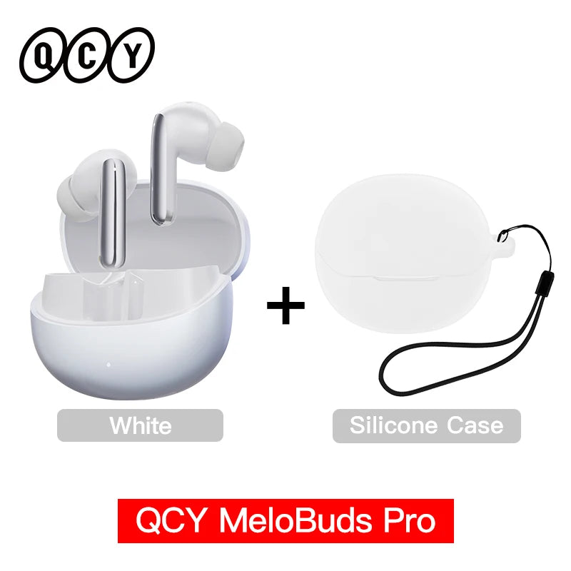 QCY MeloBuds Pro Earphones with 46dB ANC, Hi-Res LDAC, Bluetooth 5.3, 6 Mic Multipoint Connection, In-Ear Detection - ShopHub