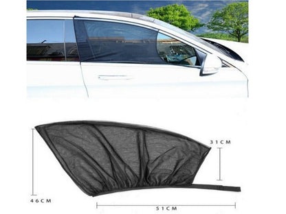 4pcs/set Car Front & Rear Side Window Sun Shade Cover Visor Mesh Shield Sunshade dealonline.co.nz