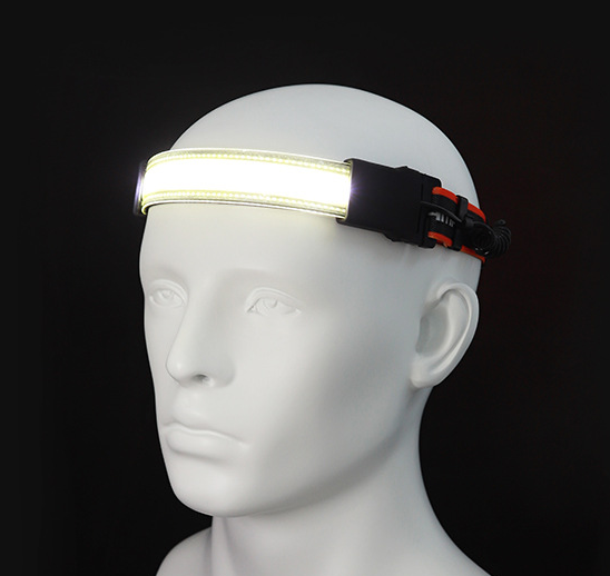 230°Wide-Angle Headlamp Flashlight with Red Taillight 3 Light Modes Lightweight dealonline.co.nz