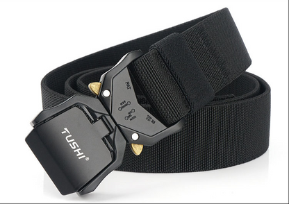 Tactical Belt Military Hiking Nylon Web Rigger Work Belts Heavy-Duty Quick-Relea dealonline.co.nz