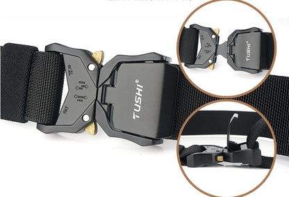 Tactical Belt Military Hiking Nylon Web Rigger Work Belts Heavy-Duty Quick-Relea dealonline.co.nz