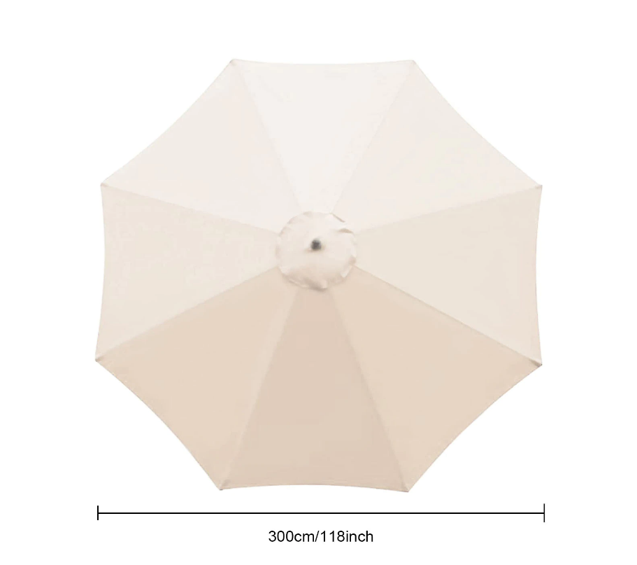 5 Colour 3M/8-Arm Parasol Replacement Cloth Round Garden Umbrella Cover dealonline.co.nz