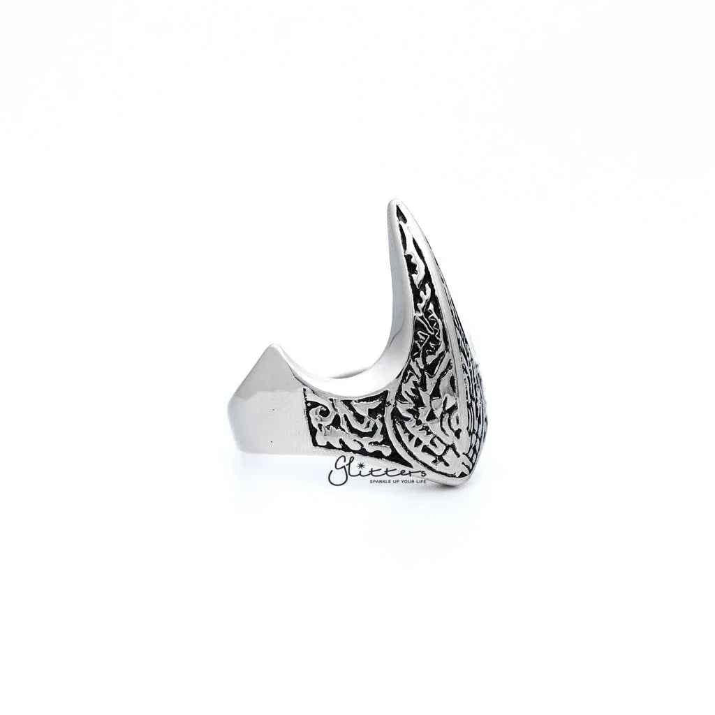 Stainless Steel Antiqued Claw Shaped Casting Men's Rings