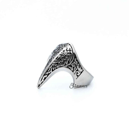 Stainless Steel Antiqued Claw Shaped Casting Men's Rings
