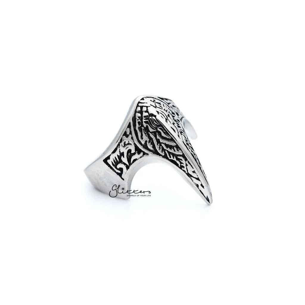 Stainless Steel Antiqued Claw Shaped Casting Men's Rings