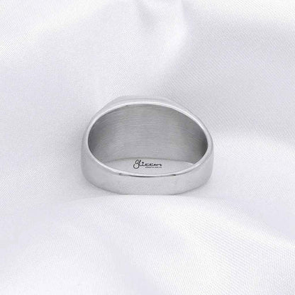 Stainless Steel Two Tone Cross Ring