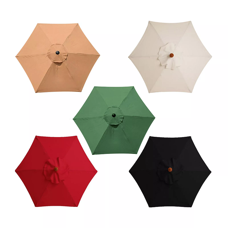 5 Colours 6-Arm/3M Parasol Replacement Cloth Round Garden Umbrella Cover dealonline.co.nz