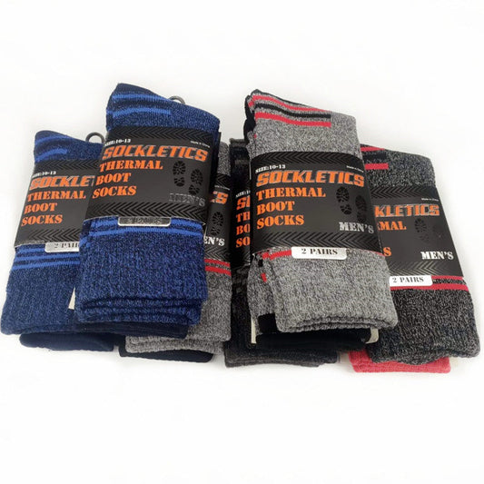 (60 Pairs) Thermal Crew/Work Socks  Boot Socks dealonline.co.nz