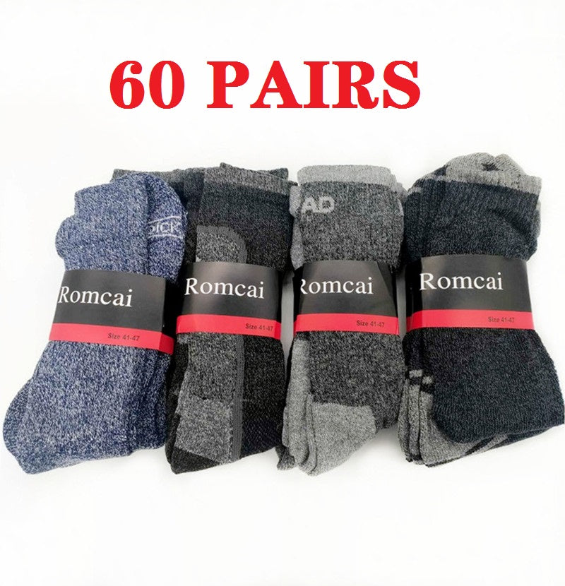 (60 Pairs) Cushioned Crew/Sports Socks Work Socks,  Size 7 - 10 dealonline.co.nz