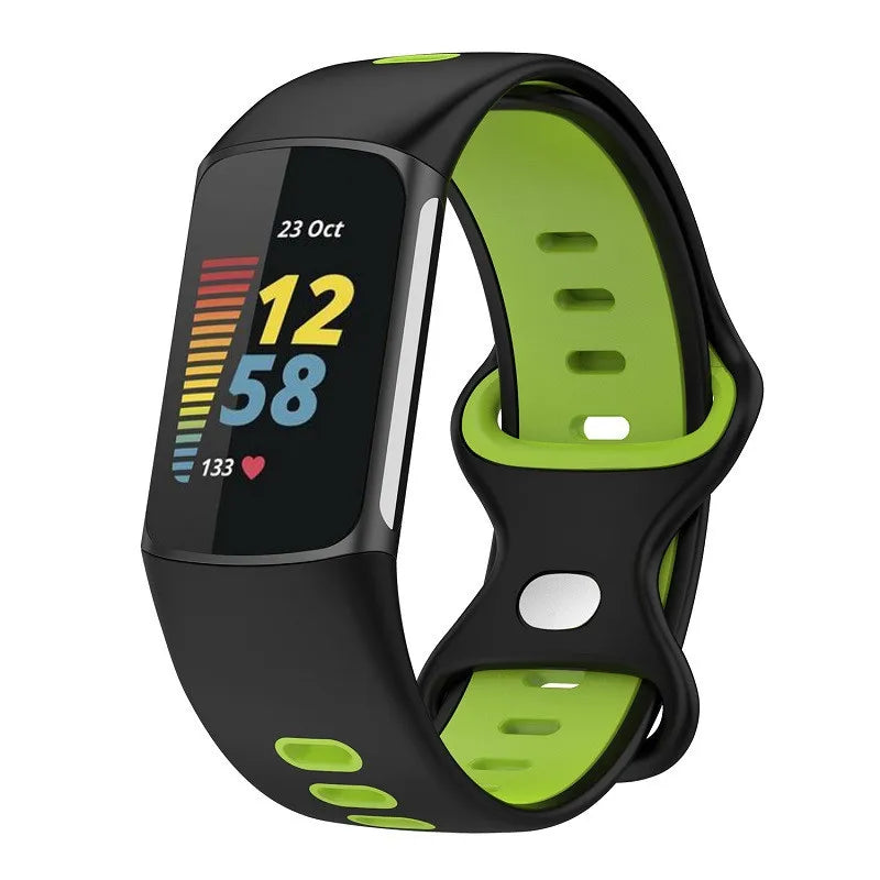 Rubber Sport Strap for the Fitbit Charge 5/6 Series (available in 21 colours) Habicare