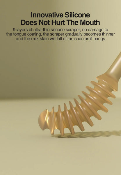 MAMIJOY Baby Toothbrush 3-In-1 Silicone Tongue Brush