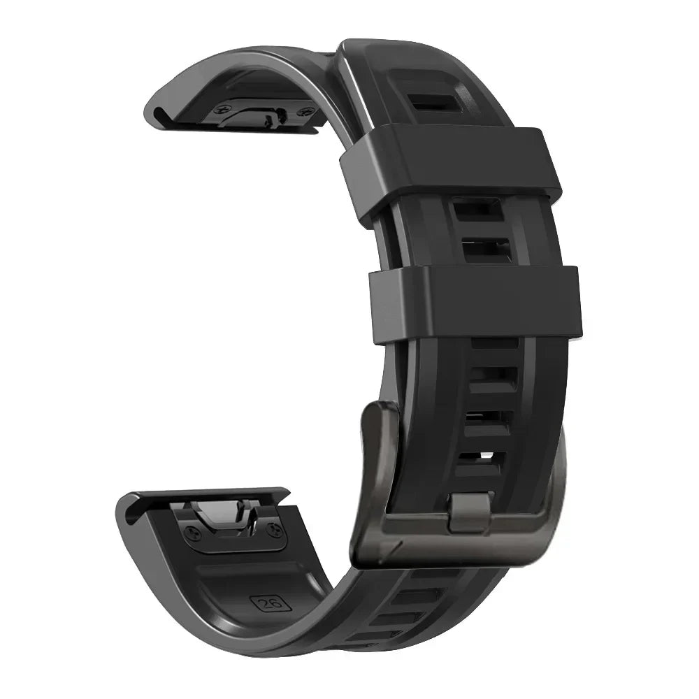 Quickfit Silicone Strap for the Garmin Watch Series (available of various range of models and 46 colours) Habicare