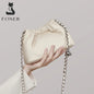 FOXER Brand 2026 New Chic Small Crossbody Bag for Women Genuine Leather Fashion Mini Female Shoulder Bag Lady Chain Phone Purse