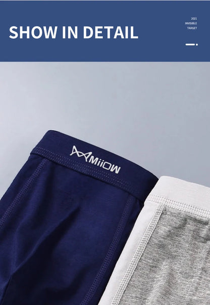 MiiOW 3Pcs Men's Cotton Boxer Briefs - ShopHub
