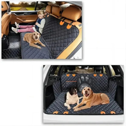 Waterproof Dog Car Hammock with Mesh Window Habicare