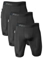 3pcs Men's Sports Underwear with Pockets - Running Fitness, Snake Pattern Embossed, Moisture Wicking Quick Drying