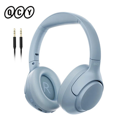 QCY H3 ANC Wireless Headphones with 43dB Hybrid Active Noise Cancellation and 60H Playtime - ShopHub