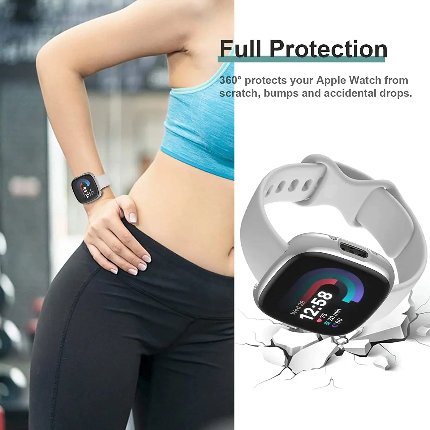Protective Case - Fitbit Versa 4 Watch (9 colours available) Habicare