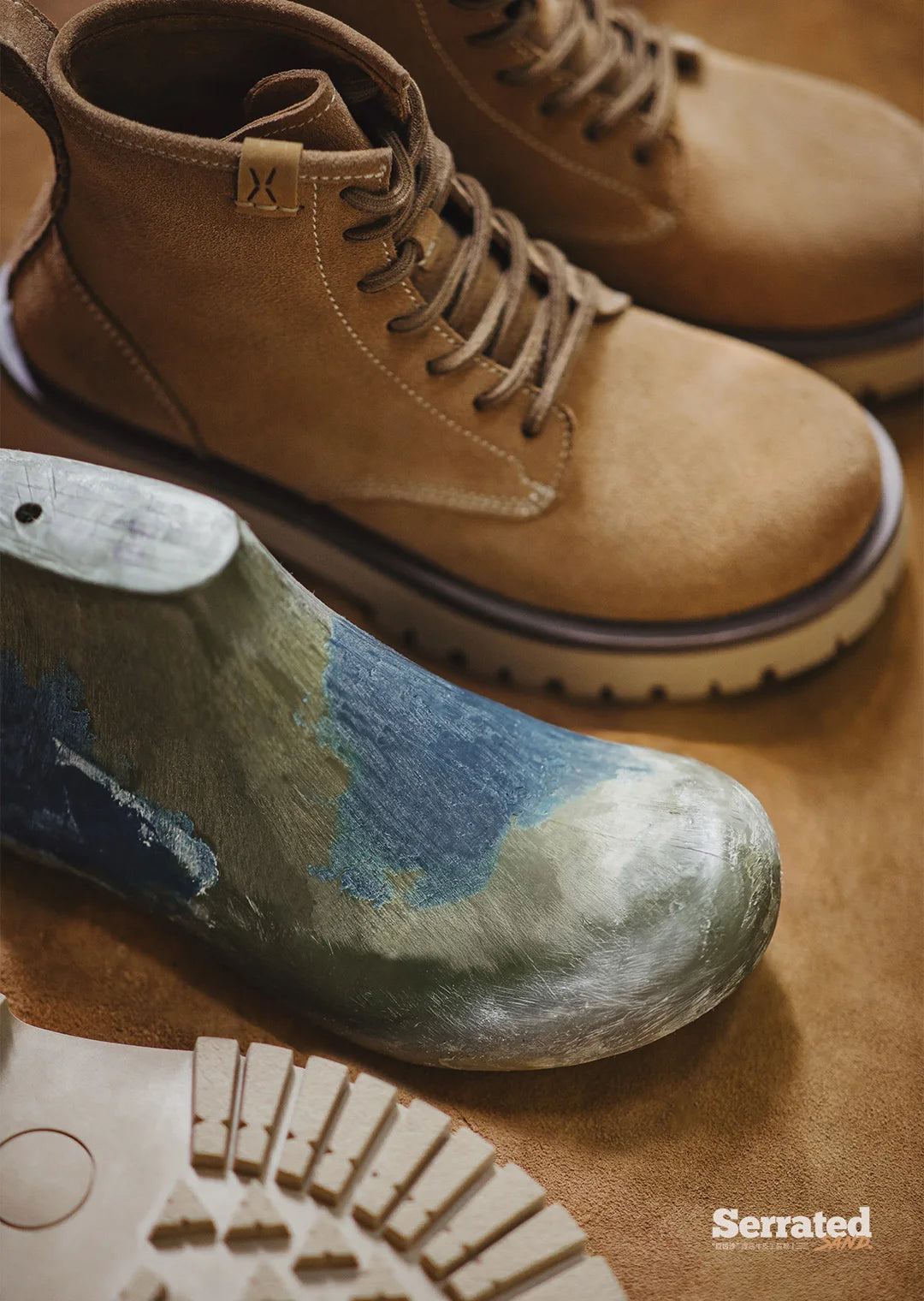 Maden Men's Cow Suede High-Top Boots