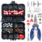 Outdoor Fishing Accessories Set with Tackle Box (263pcs) Habicare