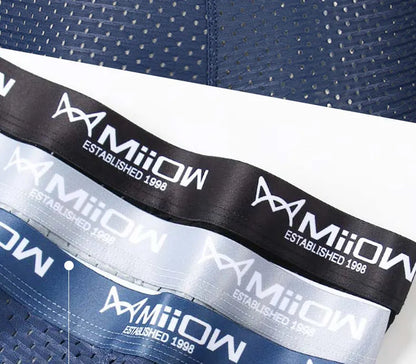 MiiOW Ice Silk Men Underwear - 3Pcs Sexy Mesh Breathable Boxer Shorts - ShopHub
