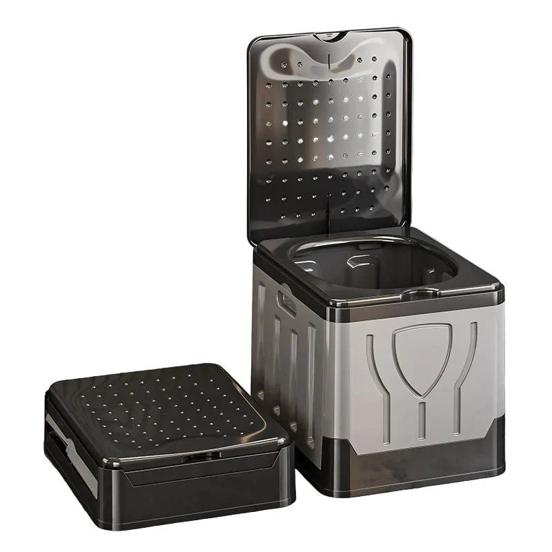 Portable 4-in-1 Outdoor Camping Toilet – Foldable & Odor-Proof Habicare