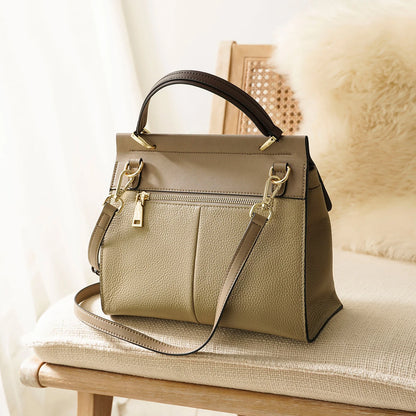 2026 Spring Summer Fashion Lady's Bag Cow Leather Retro Female Shoulder Bag Large Capacity Flap Purse Luxury Office Lady Handbag